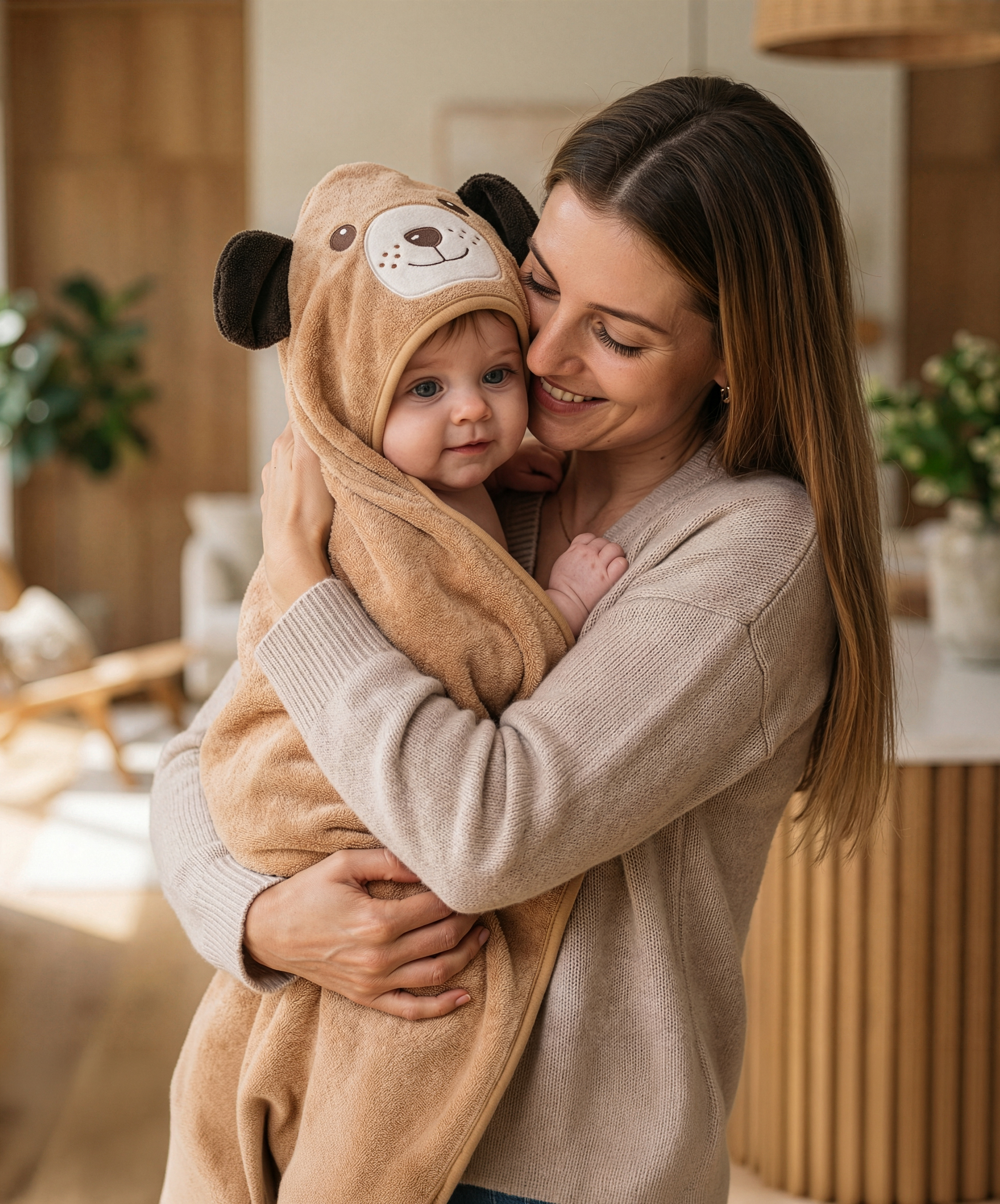Baby in MiniBoo towel